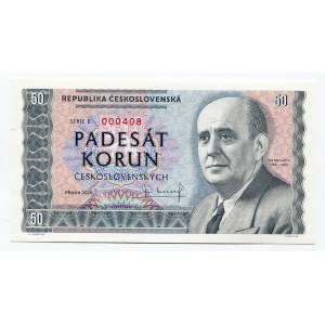 Czech Republic 50 Korun 2018 Specimen Jan Garrigue Masaryk