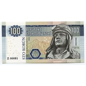 Czech Republic 100 Korun 2018 Specimen M.R. Štefánik Prefix Z