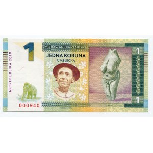 Czech Republic 1 Koruna 2019 Specimen Štefan Hulman