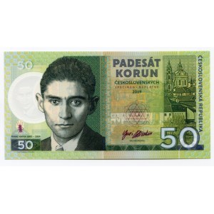 Czech Republic 50 Korun 2019 Specimen Franz Kafka Prefix Z
