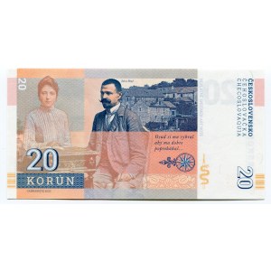 Czech Republic 20 Korun 2020 Specimen Matej Bencúr