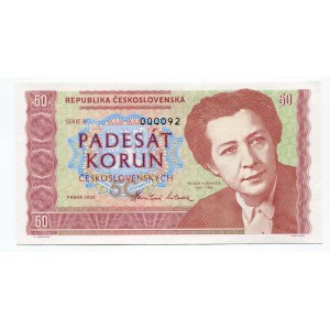 Czech Republic 50 Korun 2020 Specimen Milada Horáková