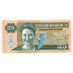 Slovakia 25 Korun 2017 Specimen Ivana Sarah Pristachová