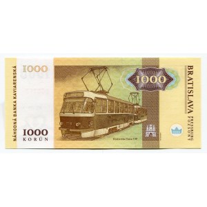 Slovakia 1000 Korun 2020 Specimen Bratislava Elektricka Tatra T3P