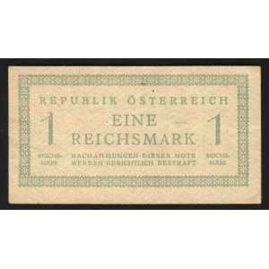 Austria Soviet Occupation Zone 1 Reichsmark 1945