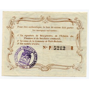 Belgium 10 Francs 1914 Commune De Petit-Rechain