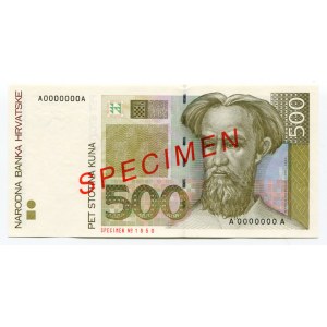 Croatia 500 Kuna 1994 Specimen