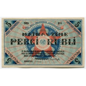 Latvia 5 Rubli 1919