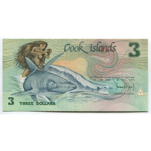 Cook Islands 3 Dollars 1987