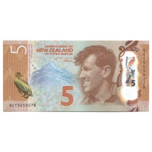 New Zealand 5 Dollars 2015