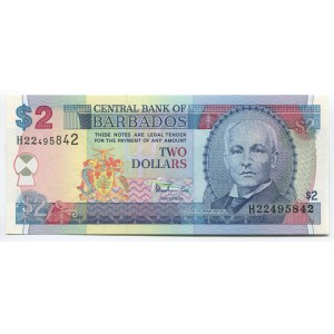 Barbados 2 Dollars 1998