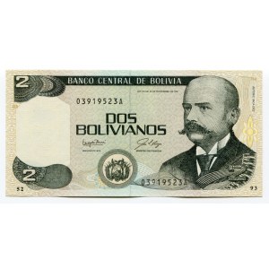 Bolivia 2 Bolivianos 1987