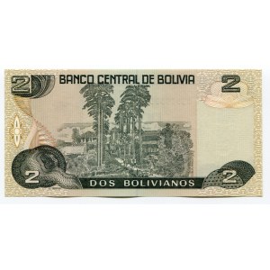 Bolivia 2 Bolivianos 1987