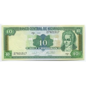 Nicaragua 10 Cordobas 1999