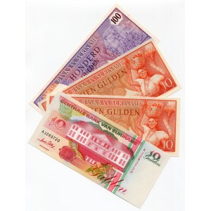 Suriname Set of 9 Notes 1963 -00