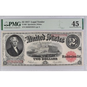 United States 2 Dollars 1917 PMG 45