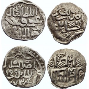 Golden Horde Lot of 2 Coins Dircham 1340 - 1357 AD