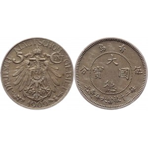 China Kiau Chau 5 Cents 1909