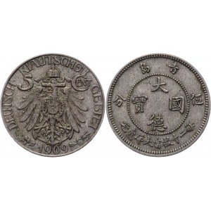 China Kiau Chau 5 Cents 1909