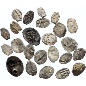 Russia Lot of 24 Coins with Silver before 1700