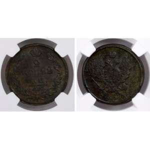 Russia 2 Kopeks 1814 ЕМ НМ NGC AU58