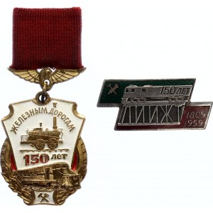 Russia - USSR Lot of 2 Railway Badges