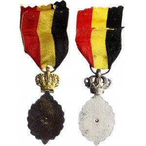 Belgium Set of 2 Labor Medals: 1st & 2nd Class