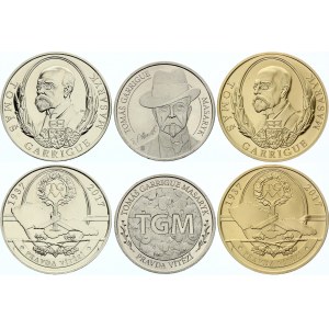 Czech Republic Lot of 3 Medals T. G. Masaryk 2017