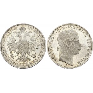 Austria 1 Florin 1861 A - Wien