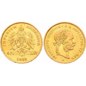 Austria 4 Florin / 10 Francs 1881