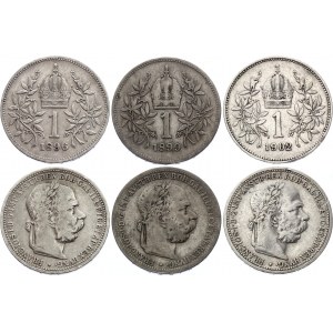 Austria 3 x 1 Corona 1896 - 1902