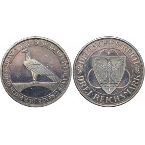 Germany - Weimar Republic 3 Reichsmark 1930 F PROOF