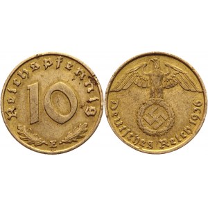 Germany - Third Reich 10 Pfennig 1936 E Key Date