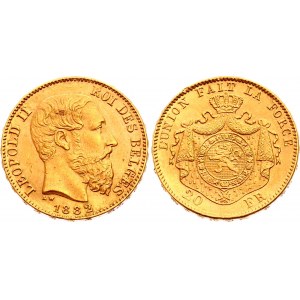 Belgium 20 Francs 1882