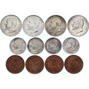 Bulgaria Lot of 12 Coins with Silver 1912-13