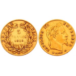 France 5 Francs 1868 BB