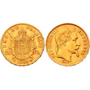 France 20 Francs 1868 A