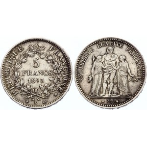 France 5 Francs 1873 K
