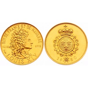 France Gold Medal 1980 Louis XIV (1638-1715)