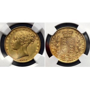 Great Britain 1 Sovereign 1872 NGC MS61