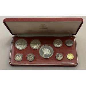 Bahamas Annual Set of 9 Coins 1974