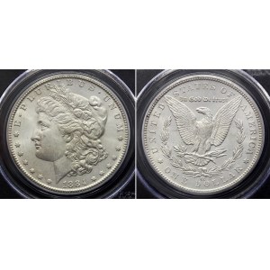 United States Morgan Dollar 1884 CC PCGS MS61
