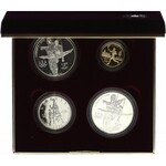 United States Atlatla Olympic Games 4 Coins Set with 5 Gold Dollars 1995 S Original Box & Certificate