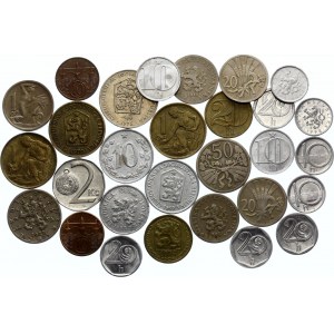 Czechoslovakia & Czech Republic Lot of 29 Coins