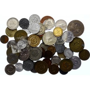 World Lot of 118 Coins & Medals 20th Century