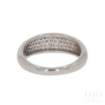 A diamond paved ring