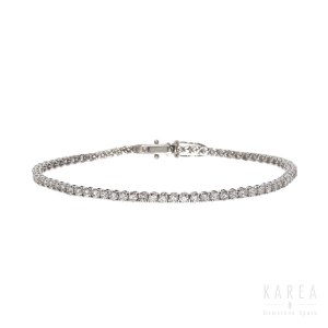 A tennis bracelet