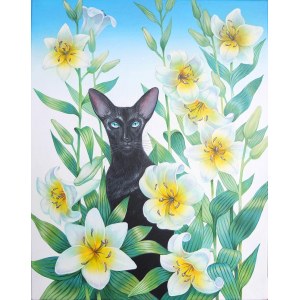 Svitlana Ulka, Kot orientalny w liliach, 2021