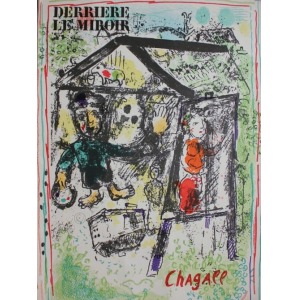 Marc Chagall (1887-1985), Malarz w wiosce(Okładka &bdquo;Derriere le Miroir&rdquo; no.182, 1969, Mourlot #603)