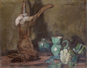 Carl Kayser-Eichberg (1873-1964), Martwa natura z zającem